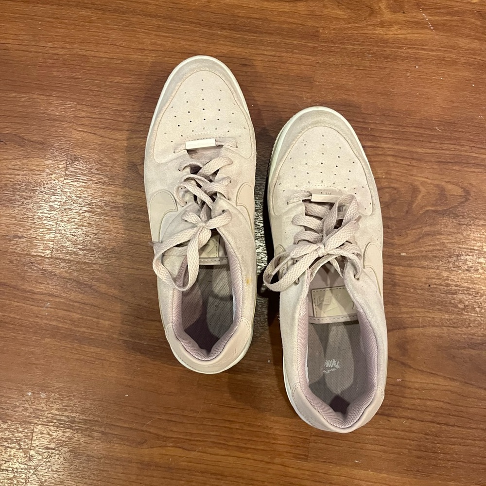 Nike Air Force 1 pink suede women’s size 9 shoes